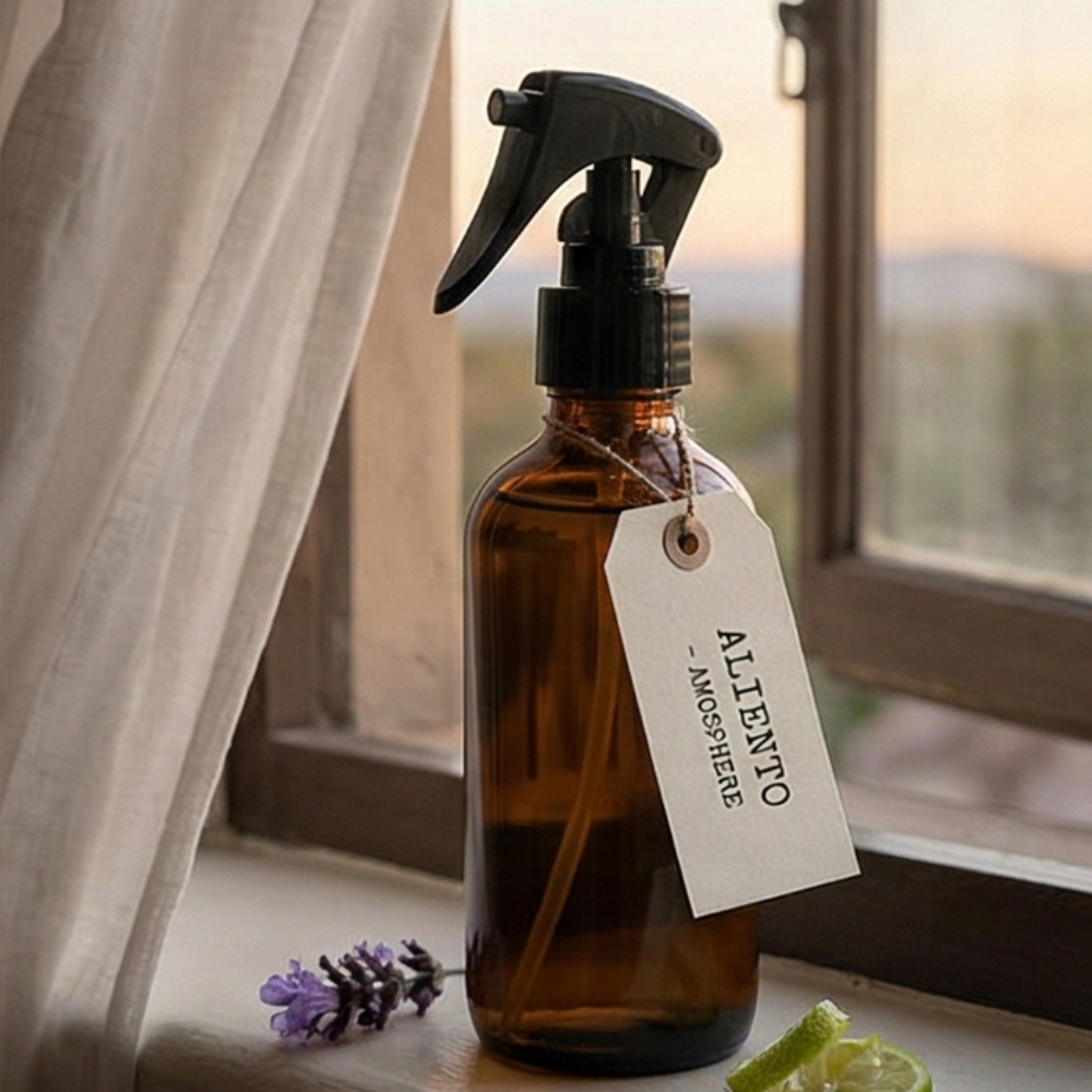 Aliento glass cleaner 4oz amber bottle