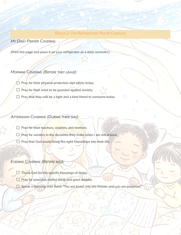 Cover the Children in Prayer: 40-Day Guided Prayer Journey - Image 2